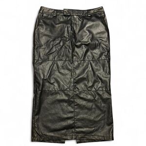 Forever 21 Metallic Black Pencil Skirt